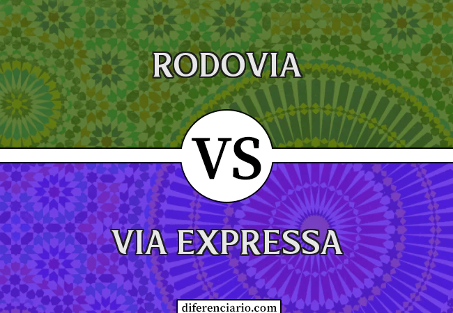 Diferença entre rodovia e via expressa