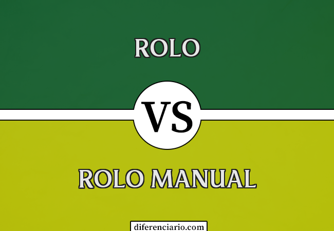 Diferença entre rolo e rolo manual