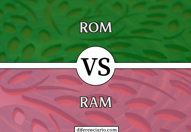 Diferença entre ROM e RAM