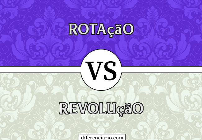 Diferença entre rotação e revolução