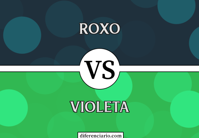 Diferença entre roxo e violeta