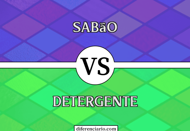 Diferença entre sabão e detergente