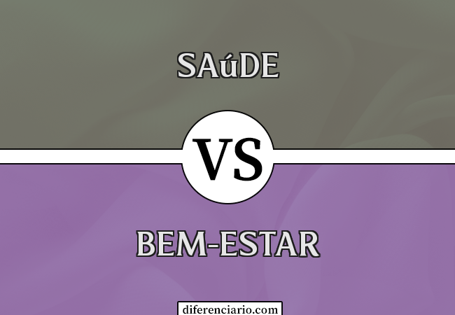 Diferença entre saúde e bem-estar