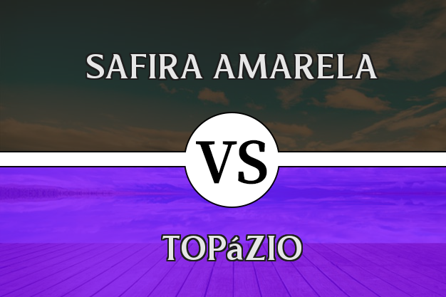 Diferença entre safira amarela e topázio