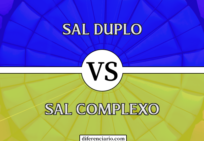 Diferença entre sal duplo e sal complexo