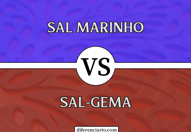 Diferença entre sal marinho e sal-gema