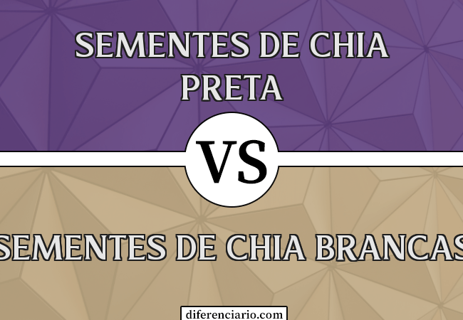 Diferença entre sementes de chia preta e sementes de chia brancas