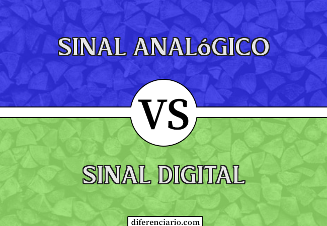 Diferença entre sinal analógico e sinal digital