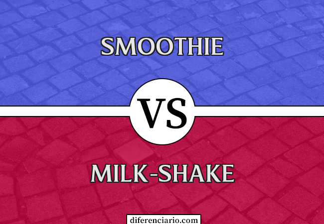 Diferença entre smoothie e milk-shake