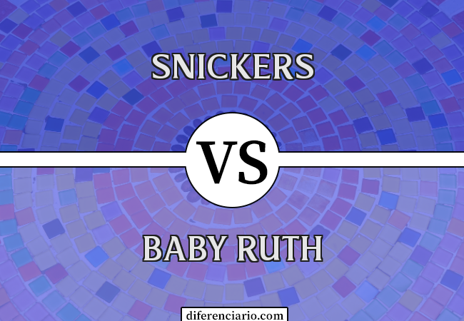 Diferença entre Snickers e Baby Ruth