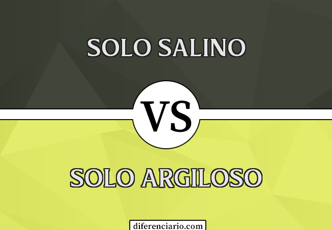 Diferença entre solo salino e solo argiloso