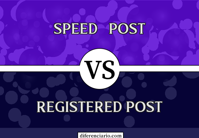 Diferença entre Speed ​​Post e Registered Post