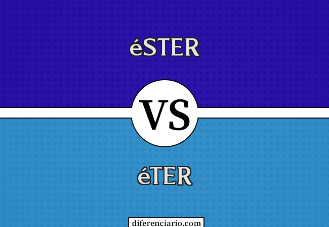 Diferença entre éster e éter