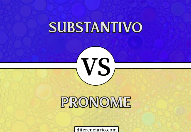 Diferença entre substantivo e pronome
