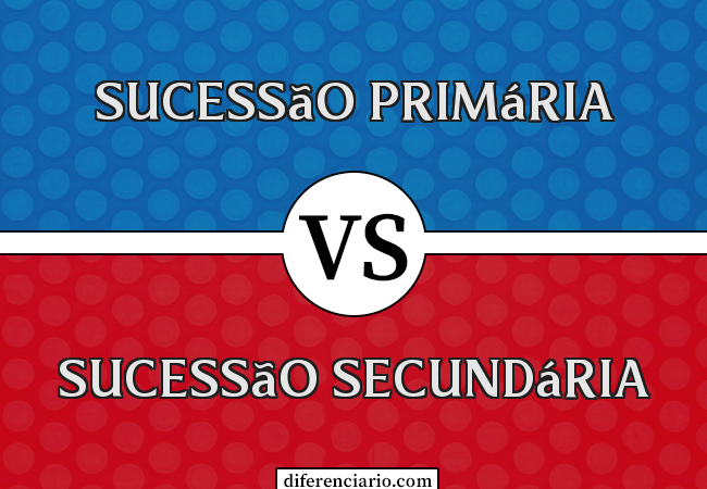 Diferença entre sucessão primária e sucessão secundária