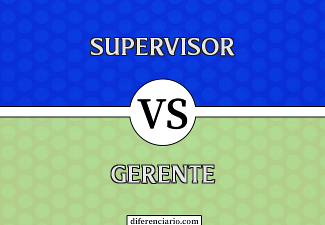 Diferença entre supervisor e gerente