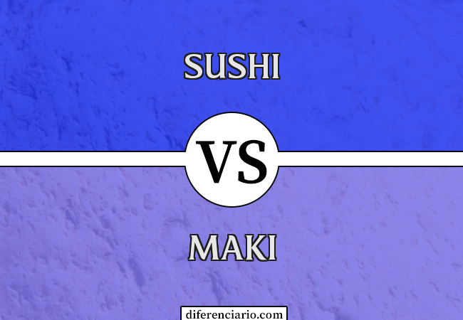 Diferença entre sushi e maki