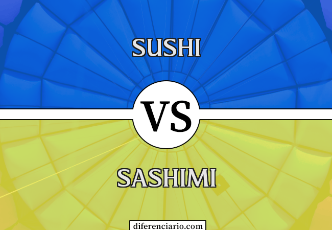 Diferença entre sushi e sashimi