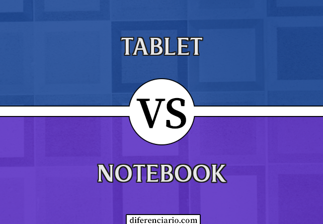 Diferença entre tablet e notebook