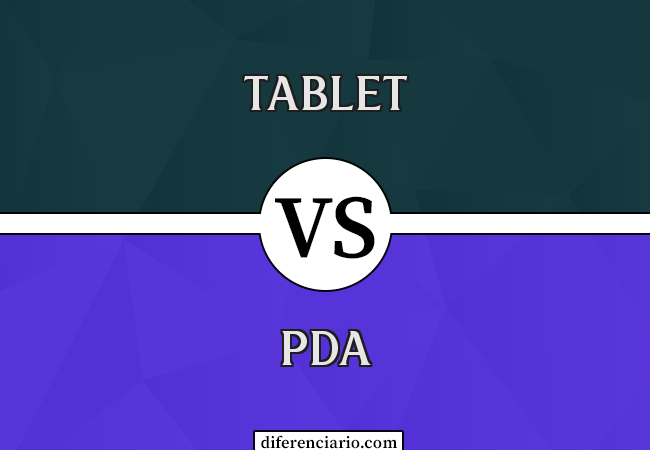 Diferença entre Tablet e PDA