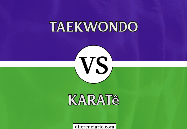 Diferença entre taekwondo e karatê