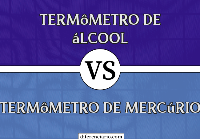 Diferença entre termômetro de álcool e termômetro de mercúrio