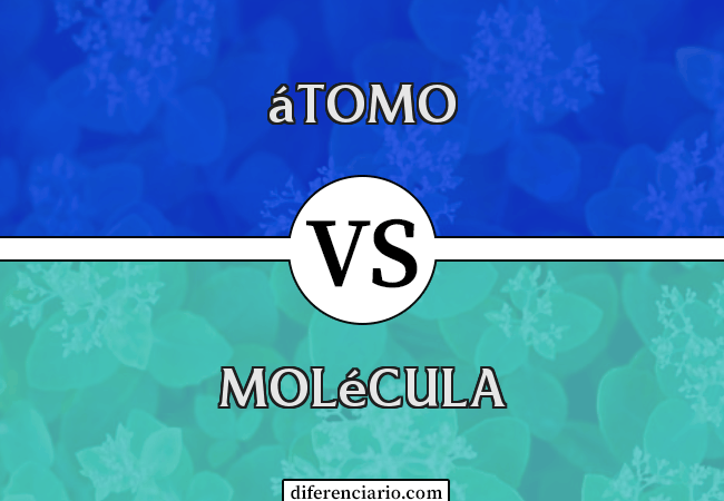 Diferença entre átomo e molécula