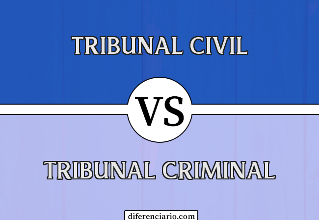 Diferença entre Tribunal Civil e Tribunal Criminal