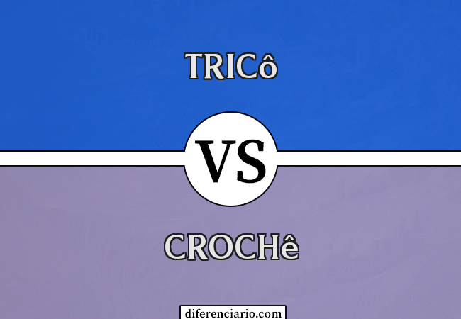 Diferença entre tricô e crochê