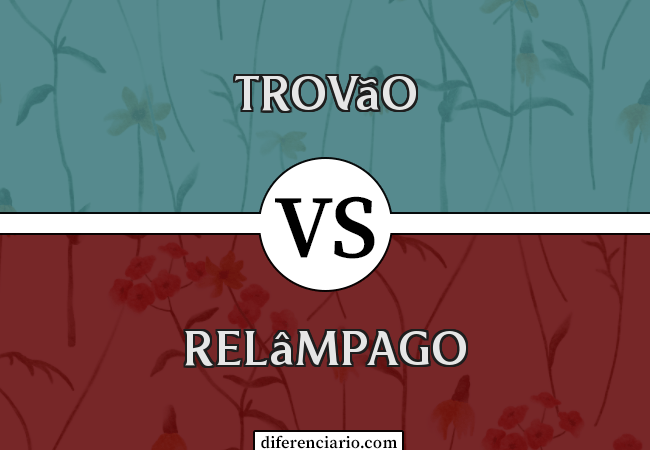 Diferença entre trovão e relâmpago