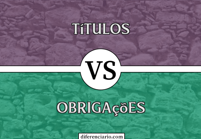 Diferença entre Títulos e Obrigações