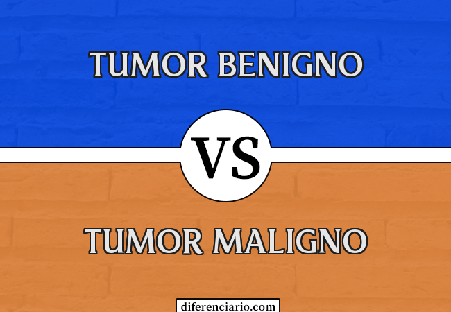 Diferença entre tumor benigno e tumor maligno