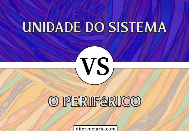 Diferença entre a unidade do sistema e o periférico