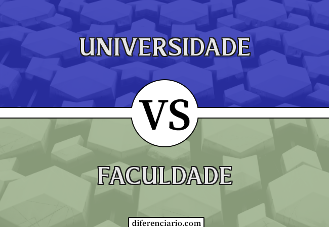 Diferença entre universidade e faculdade