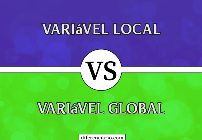 Diferença entre variável local e variável global