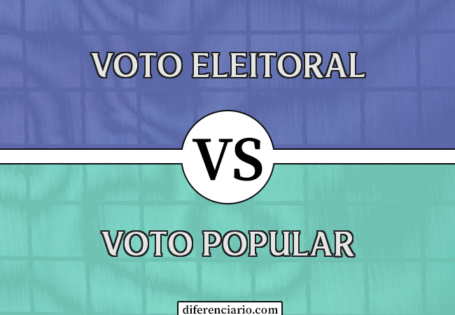 Diferença entre Voto Eleitoral e Voto Popular