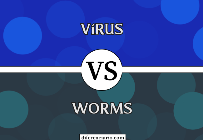 Diferença entre vírus e worms