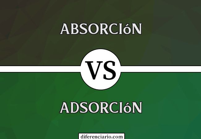 Diferencia entre Absorción y Adsorción