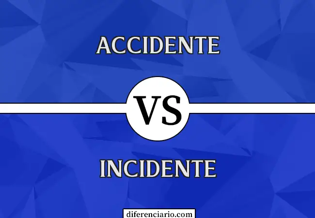 Diferencia entre accidente e incidente