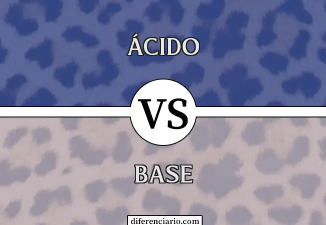 Diferencia entre ácido y base