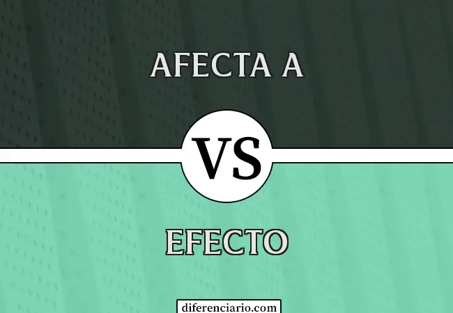 Diferencia entre afectación y efecto
