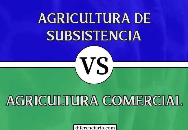 Diferencia entre agricultura de subsistencia y agricultura comercial