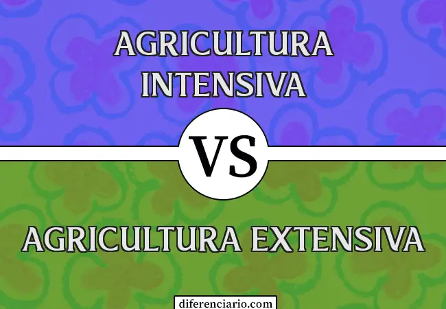 Diferencia entre la agricultura intensiva y la agricultura extensiva