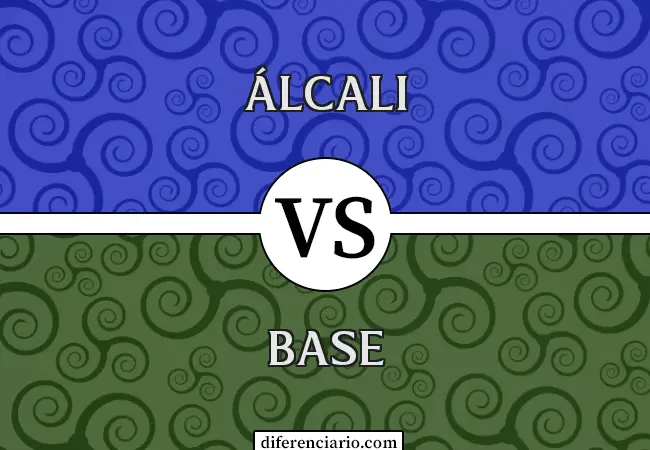 Diferencia entre álcali y base