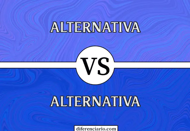 Diferencia entre Alternate y Alternative