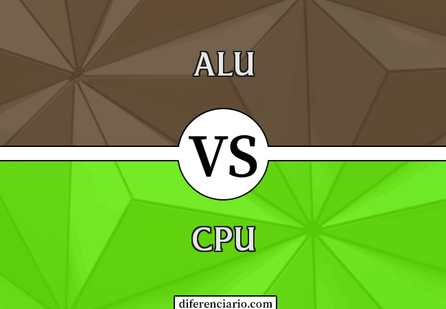 Diferencia entre ALU y CPU