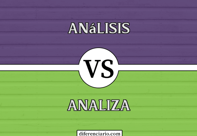 Diferencia entre análisis y análisis
