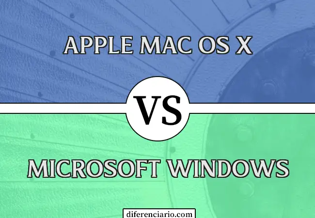 Diferencia entre Apple Mac OS X y Microsoft Windows