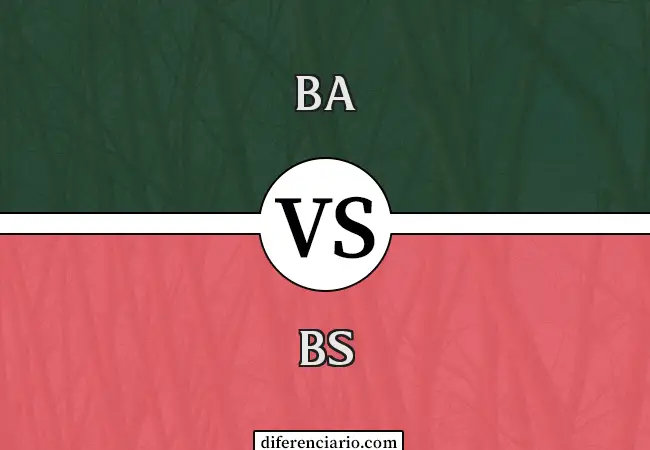 Diferencia entre BA y BS