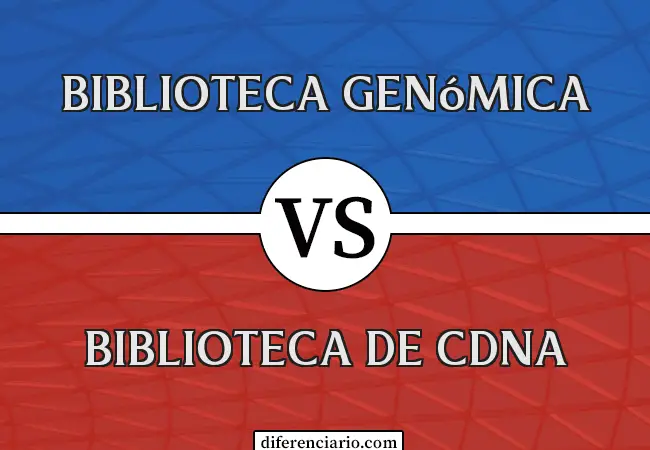 Diferencia entre biblioteca genómica y biblioteca de ADNc
